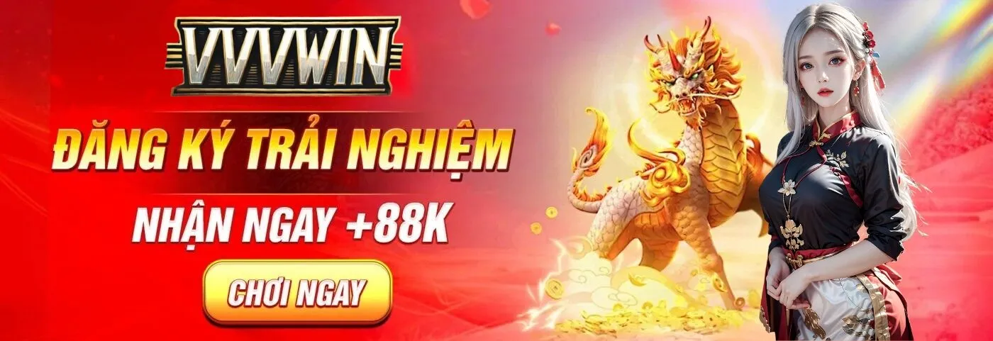 vvvwin banner đăng ký trải nghiệm nhận 88k